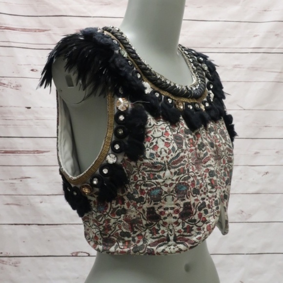 Isabel Marant Vest Jano Feather Crystal Chain - Picture 4 of 7